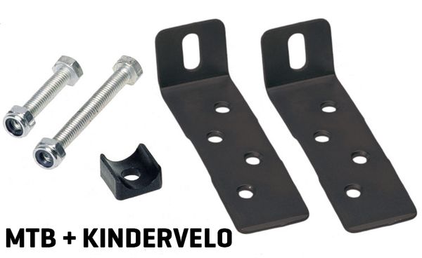 ZWEITBEFESTIGUNGS-HALTER für VIPER Schutzbleche  silber  MTB   KINDERVELO 16''