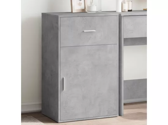 Armoire de rangement gris béton 56,5x39x90 cm bois d'ingénierie