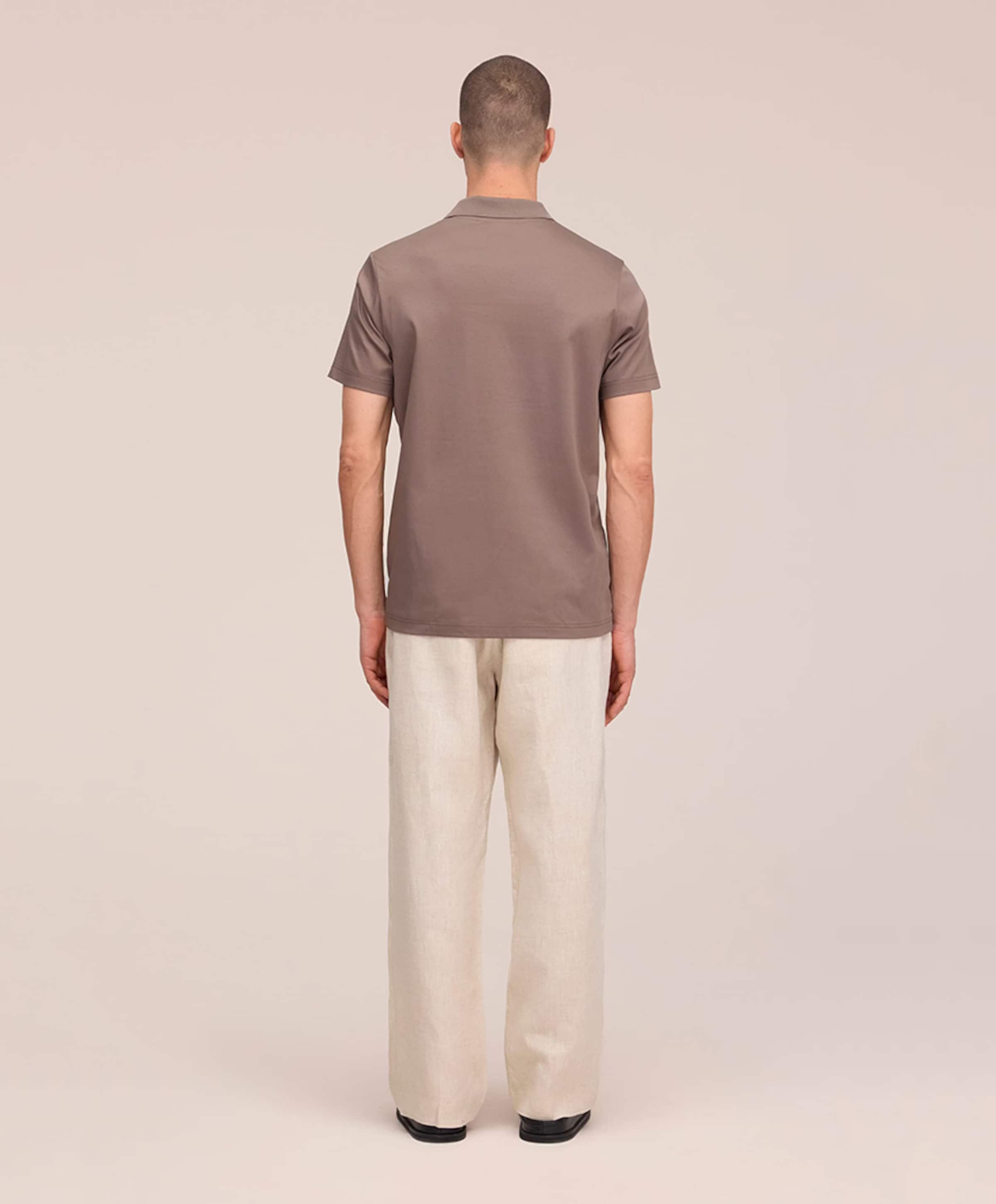 NN.07 Heren polo bruin