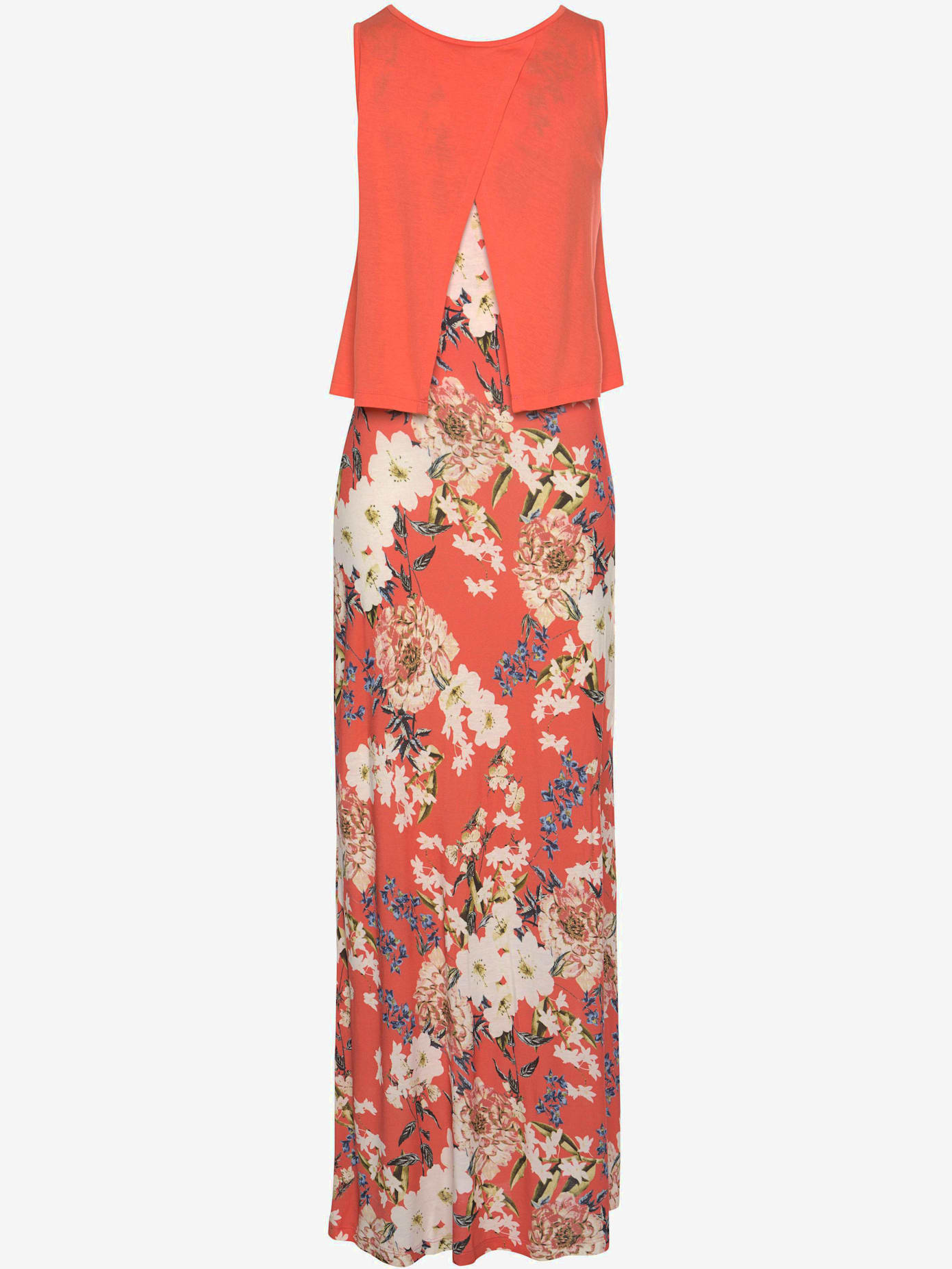 Robe longue larges bretelles