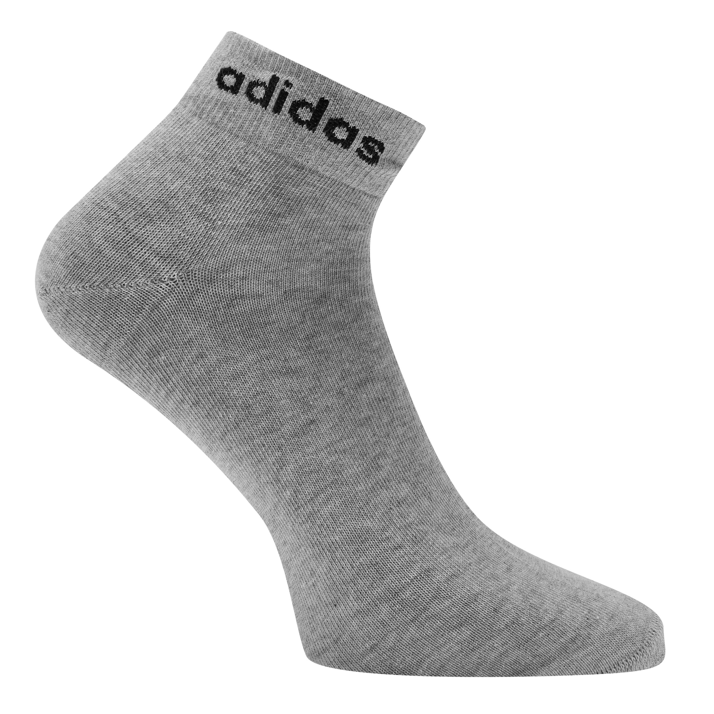adidas Linear Ankle Cushioned Socks 3 Pairs
