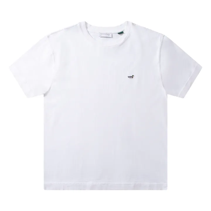 Edmmond Studios T-shirt Duck Patch Coton Bio | Blanc