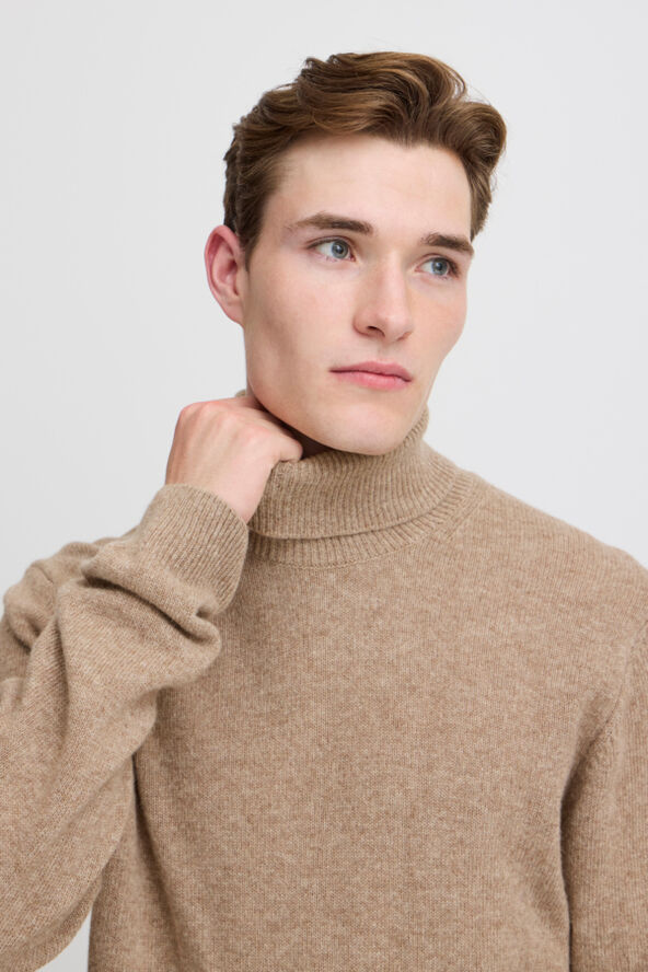 Casual Friday CFKARL roll neck bounty knit Silver mink melange