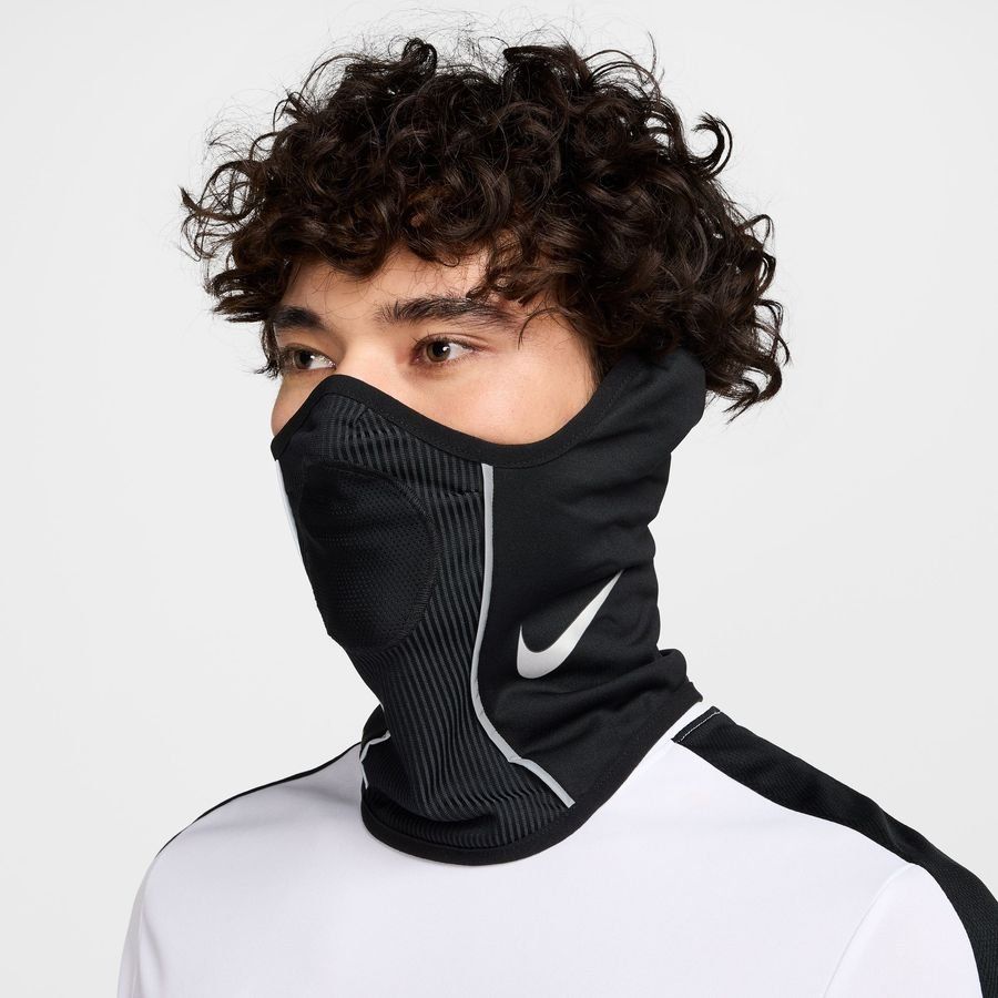 Nike Cache-Cou Academy Snood Winter Warrior - Noir/Jaune Fluo/Argenté