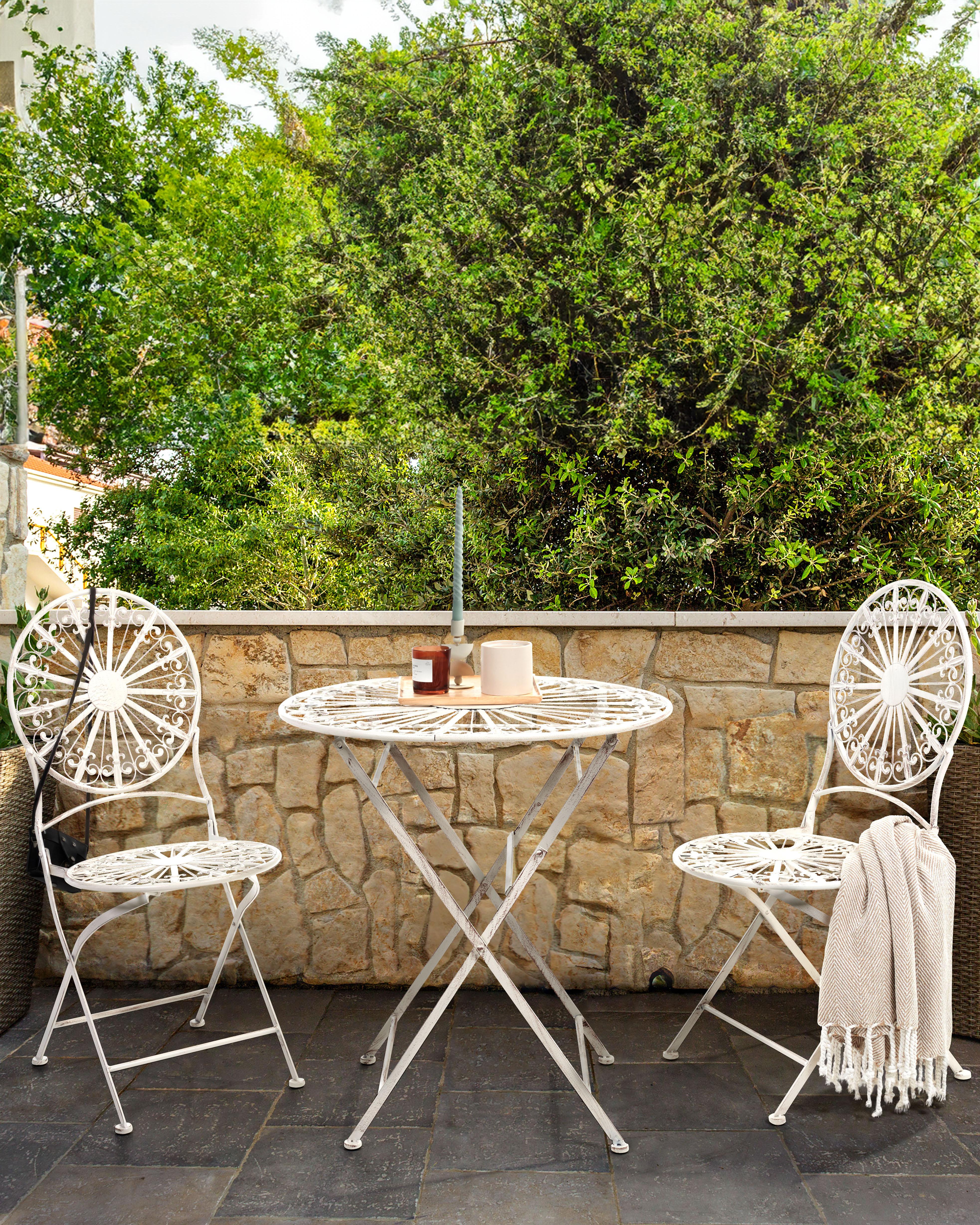 Set van 2 tuinstoelen SCAFA Metaal Wit