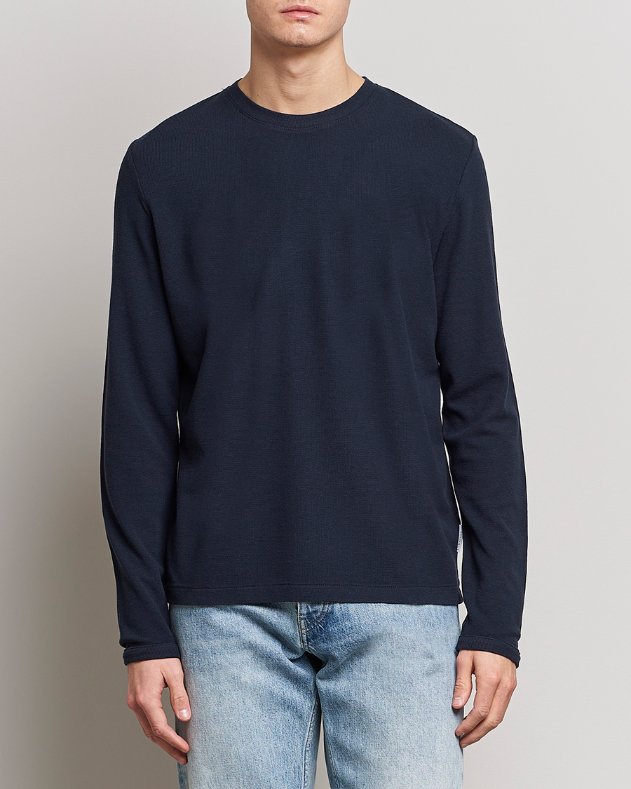 NN07 Clive Knitted Sweater Navy Blue