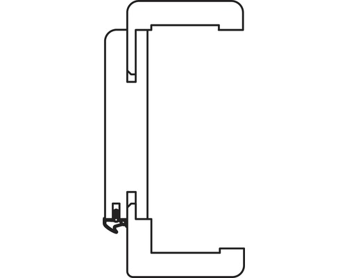 Compleet frame Pertura CPL esdoorn 198,5x61x9,0 cm DIN links