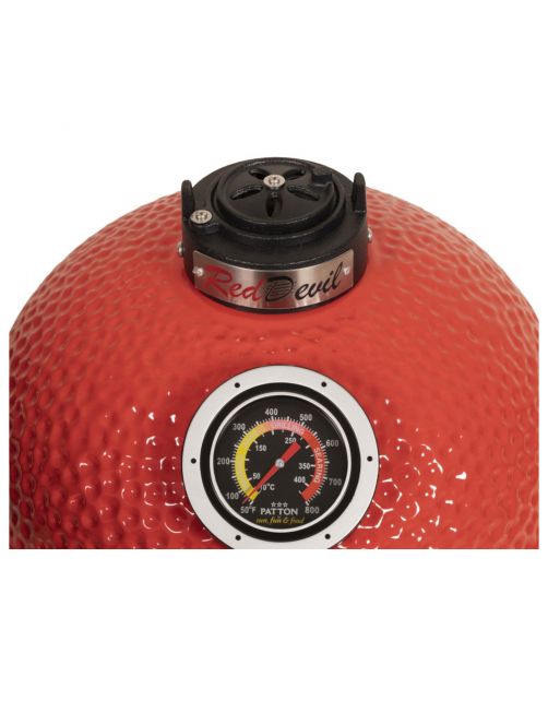 Patton Premium Kamado 15 Inch Table Red Devil - Barbecue - Ø 34 cm Rood