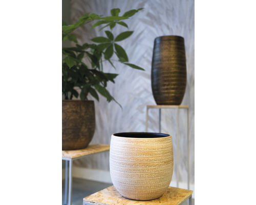 Binnenpot Passie voor Aardewerk Solano Ø 16 cm H 14 cm Klei antiek goud
