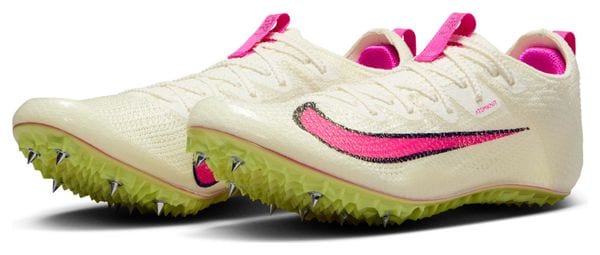 Chaussures d'Athlétisme Unisexe Nike Zoom Superfly Elite 2 Blanc Rose Jaune
