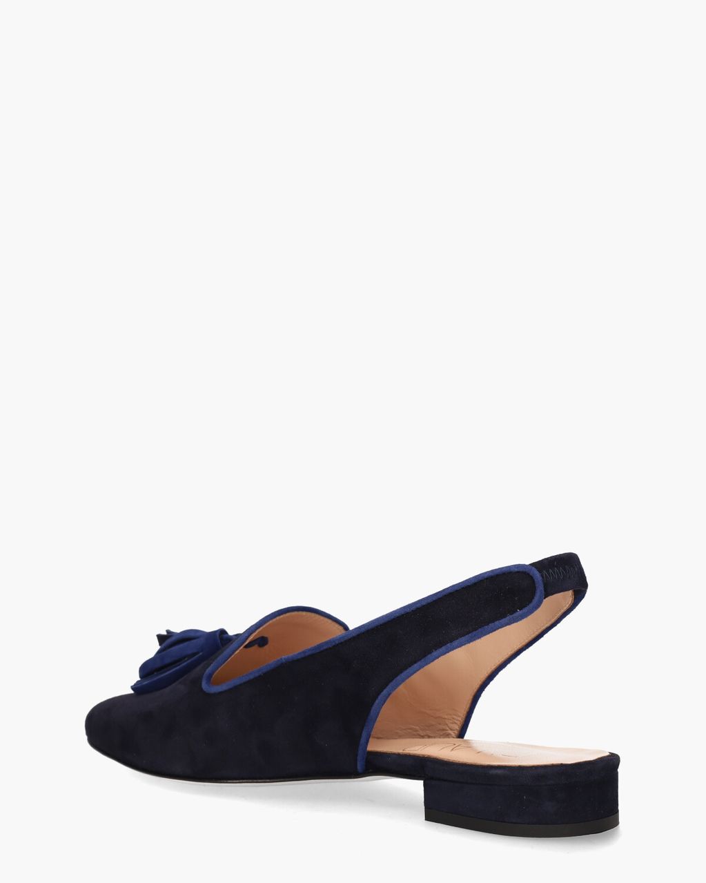 Di Lauro 1788 Donkerblauw Slingbackloafers
