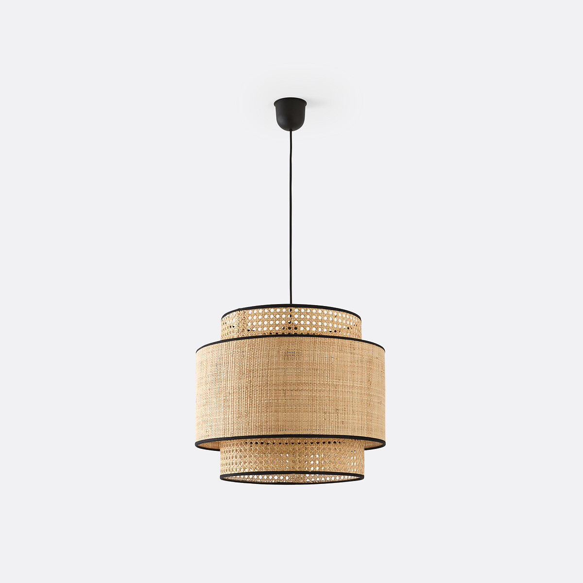 LA REDOUTE INTERIEURS<br>Candeeiro suspenso / Abajur duplo Ø40 cm, Dolkie