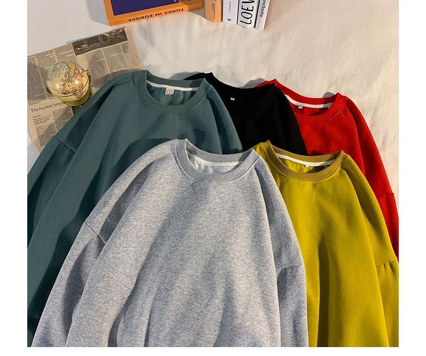 Ninine - effen sweatshirt met ronde hals