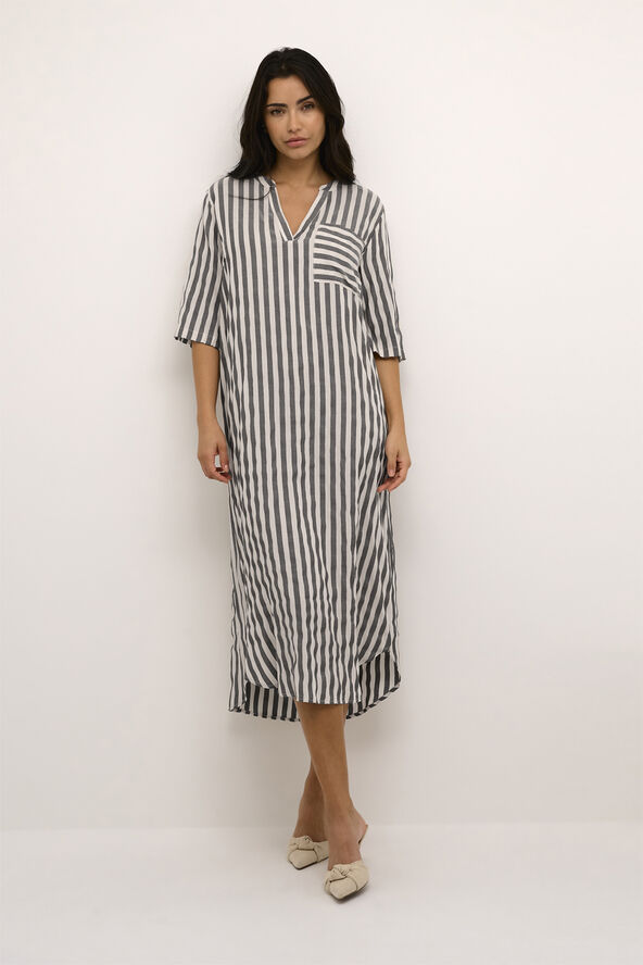 Kaffe KAsummer Kaftan Dress Feather gray/dark grey