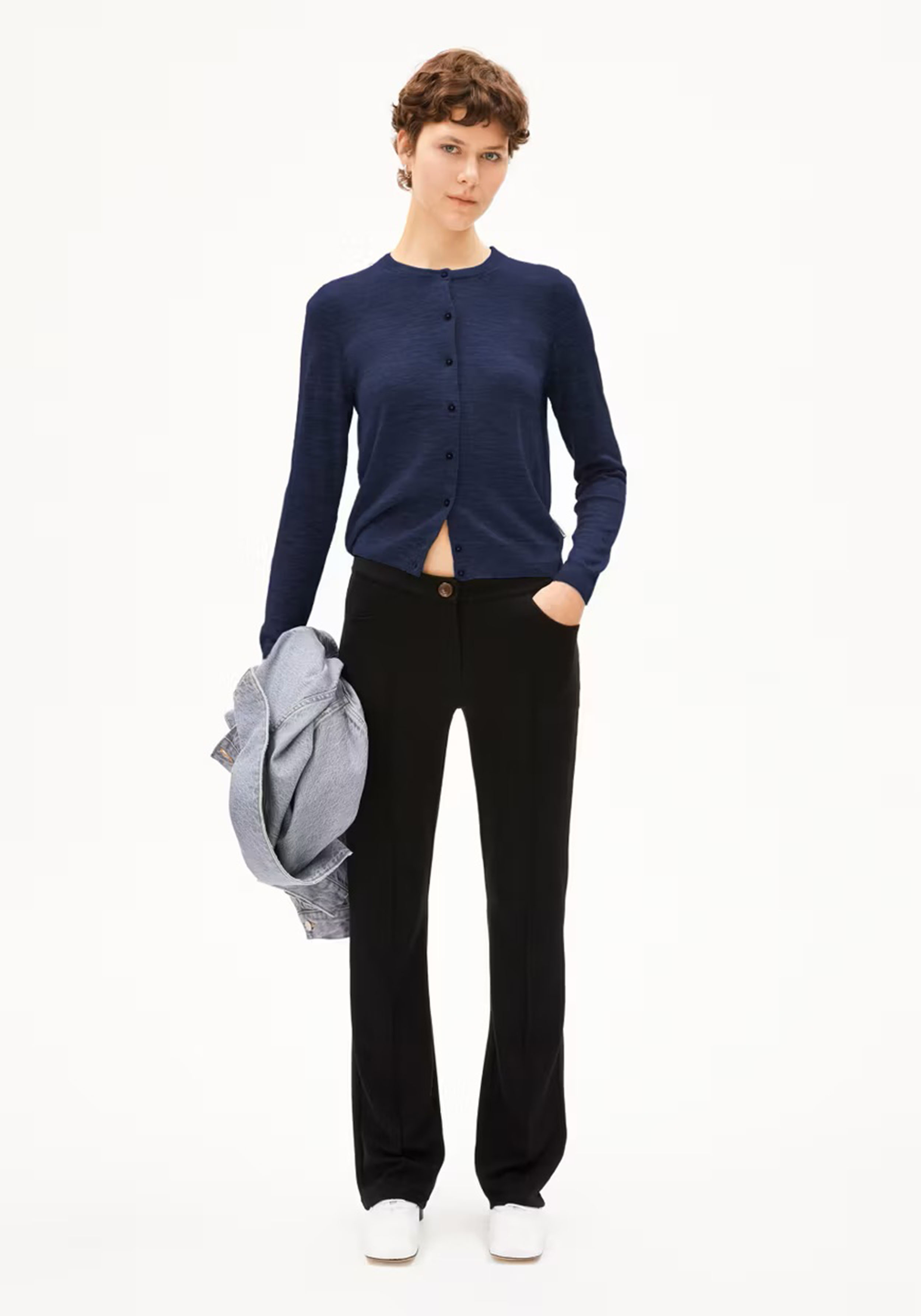 Armedangels Cardigan Ophaliaa Merino Tinted Navy