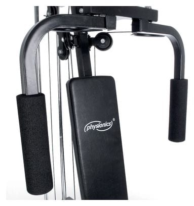 Station de musculation multifonction avec poids de 40 kg presse de poitrine butterfly câble barre latissimus 203 cm banc d'haltérophilie complet appareil de fitness gym 01_0000176