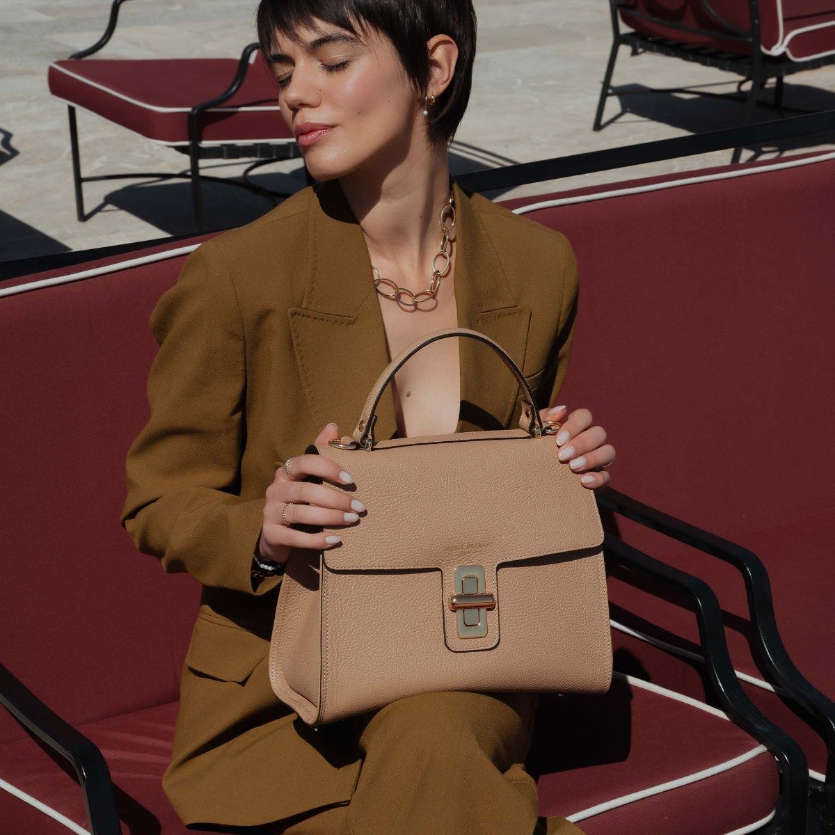 crossbody tas, handtas, schoudertas Isabel Bernard Isabel Bernard Beige