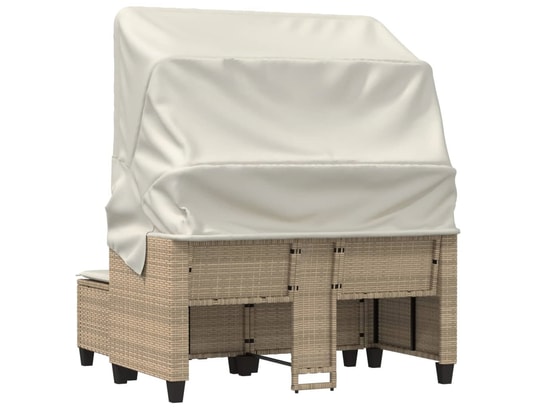 LES TENDANCES - Salon extérieur Salon de jardin-beige-2 places-55x60x35-451184