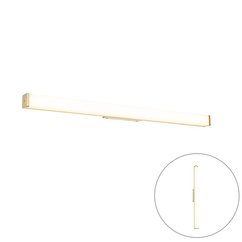 Badkamer wandlamp messing 92 cm incl. LED IP44 - Cascada