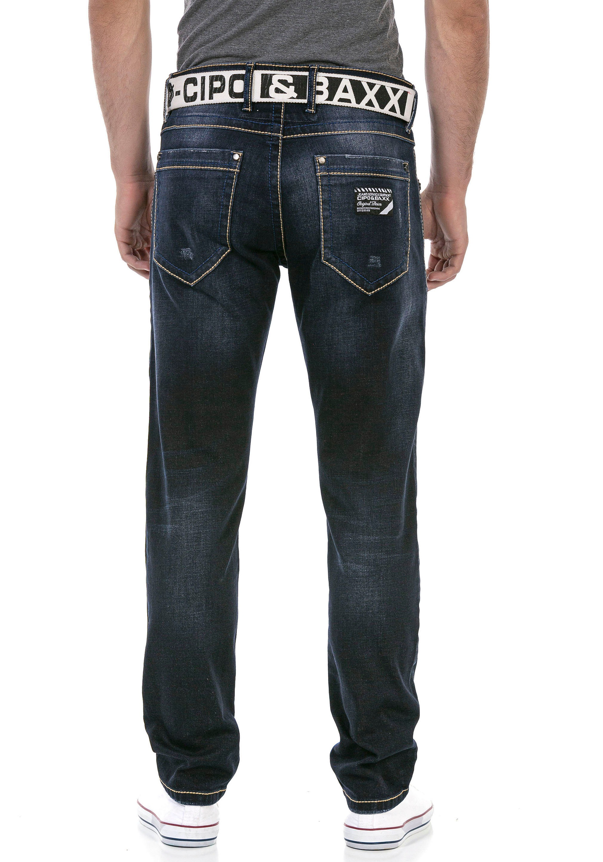 Cipo & Baxx Regular-fit-Jeans , mit markanter Waschung
