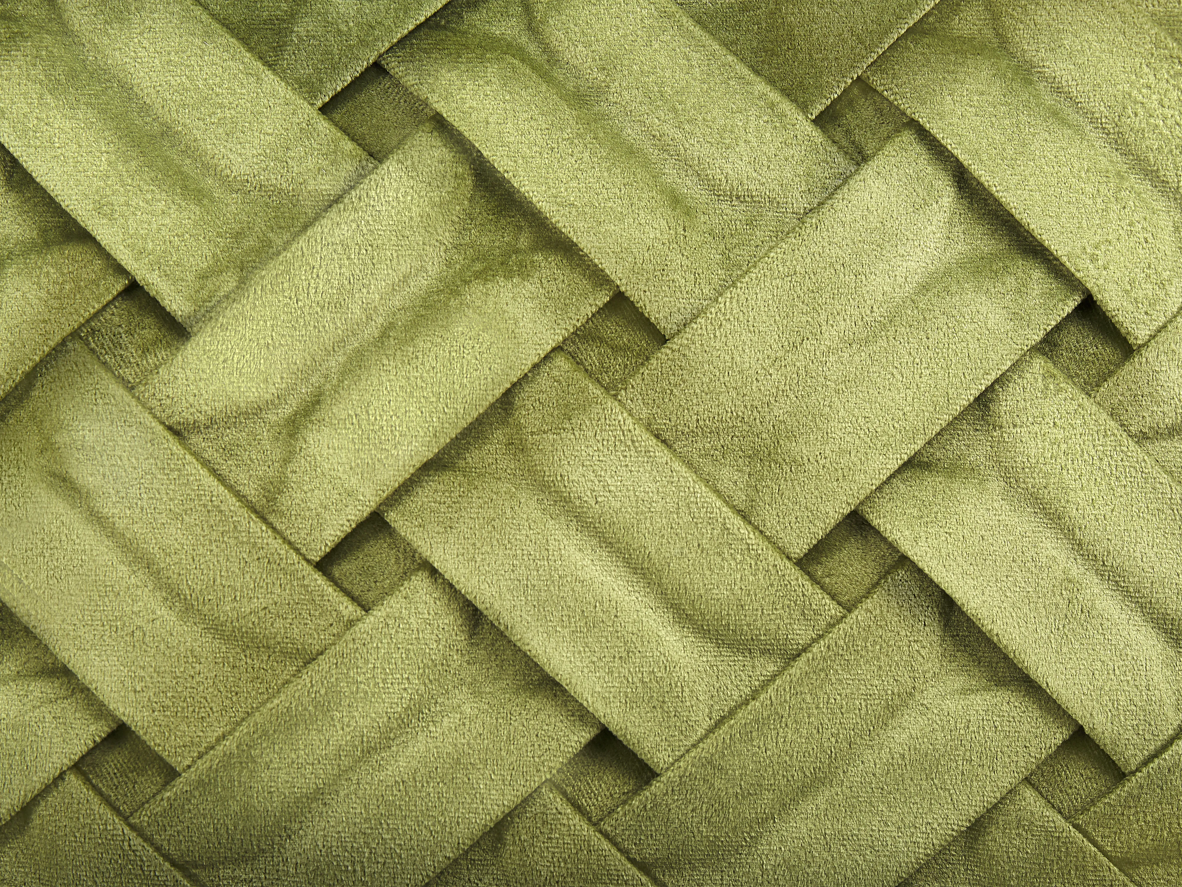 Set van 2 sierkussens NARCISSUS Fluweel 43 x 43 cm Groen geometrisch patroon