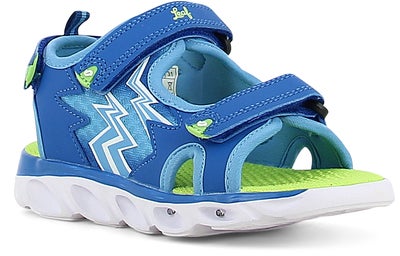 Leaf Filipstad  Blinkende Sandaler, Blue/Lime