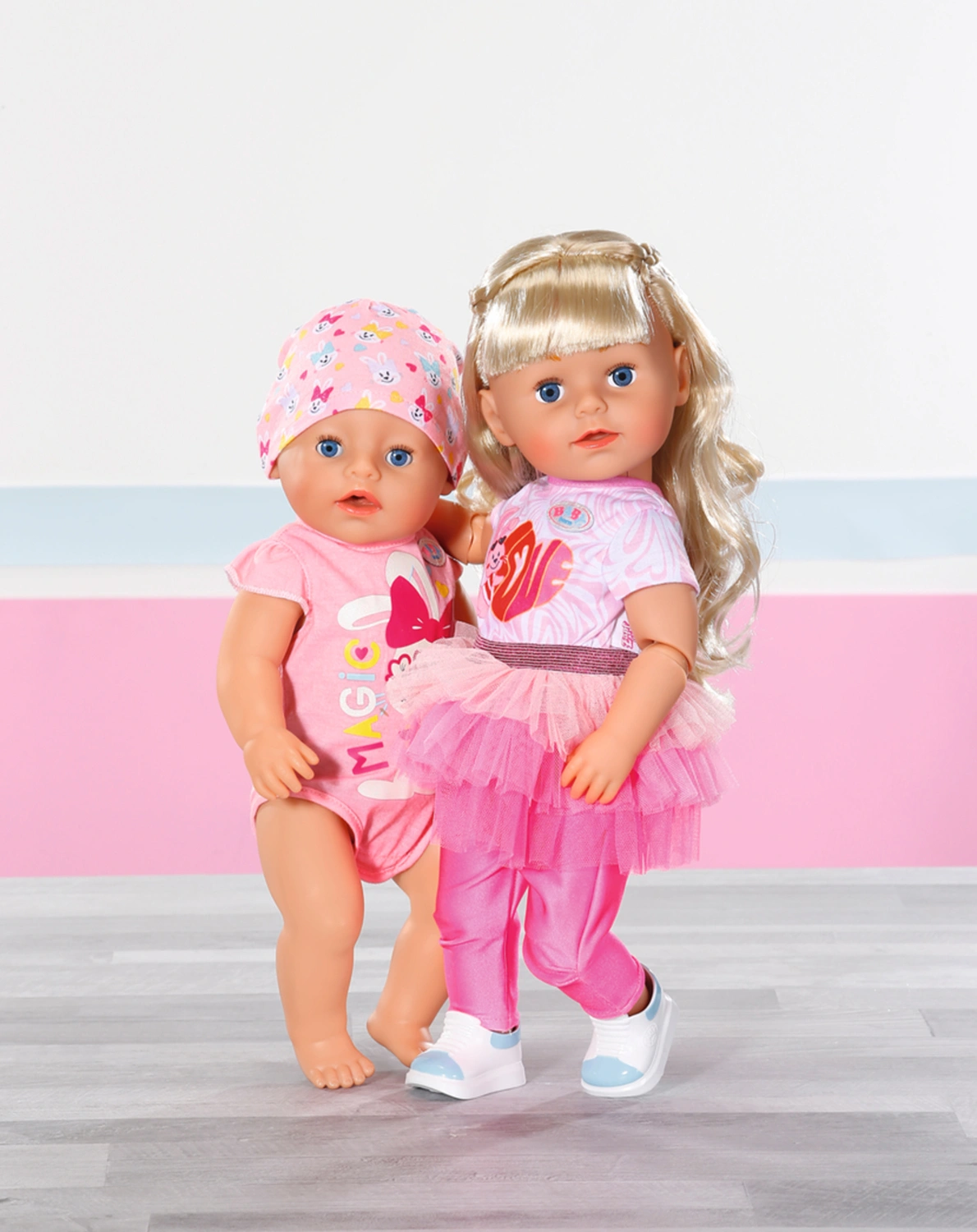 BABY born® Puppe SISTER PLAY & STYLE (43cm) in blond