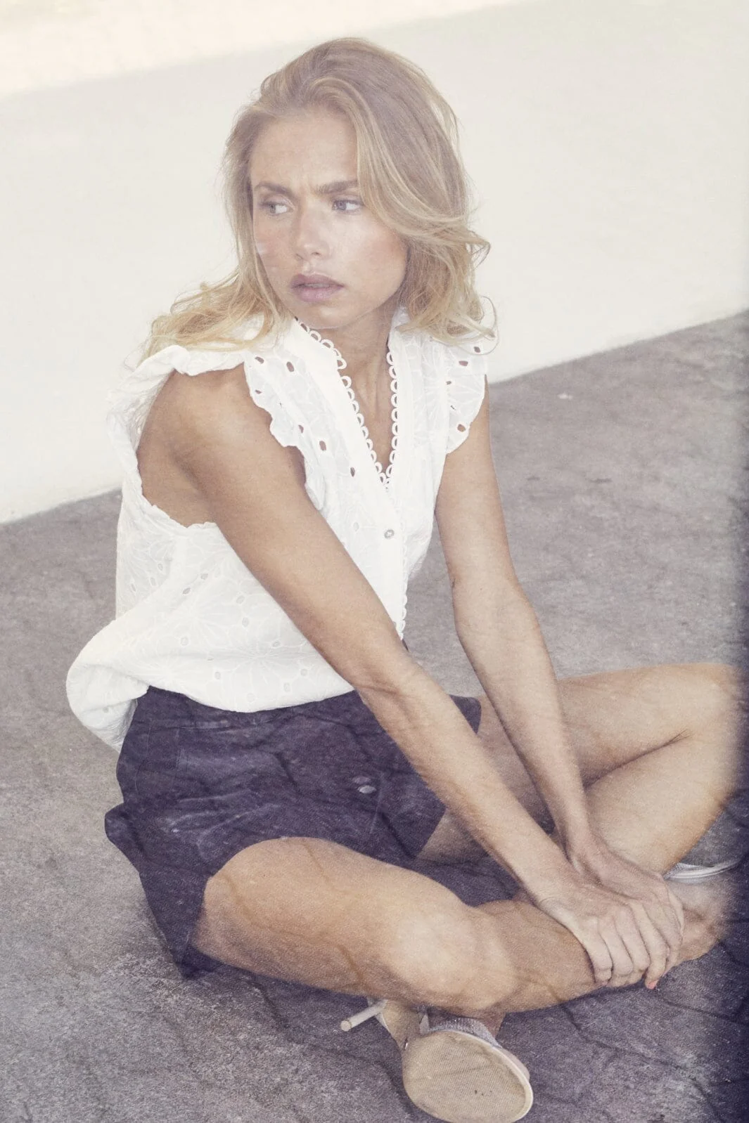 Co´Couture Phoebecc Leather Crop Shorts