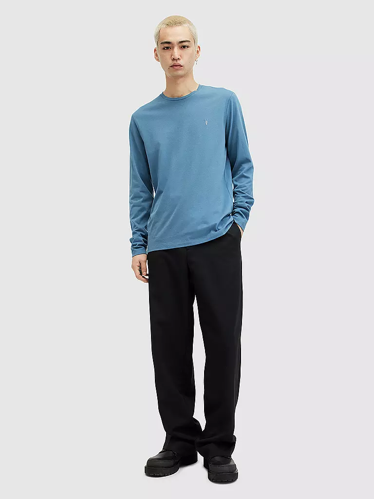 ALLSAINTS Langarmshirt BRACE blau