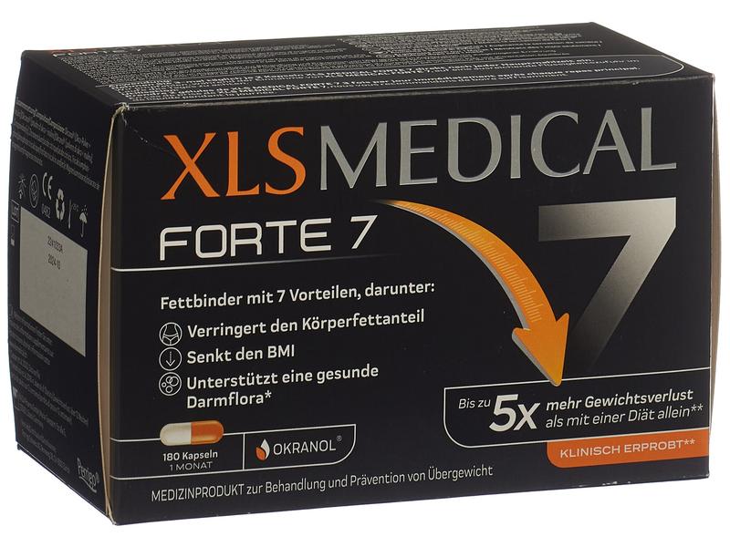 XL-S MEDICAL XLS Medical Forte 7 180 Kapseln Hilft, den Körperfettanteil zu verringern