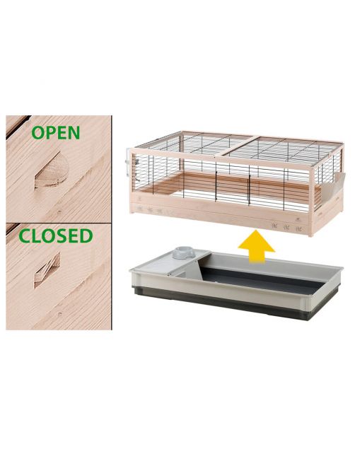 Ferplast Konijnenkooi Arena 120 - Dierenverblijf - 125x64.5x51 cm