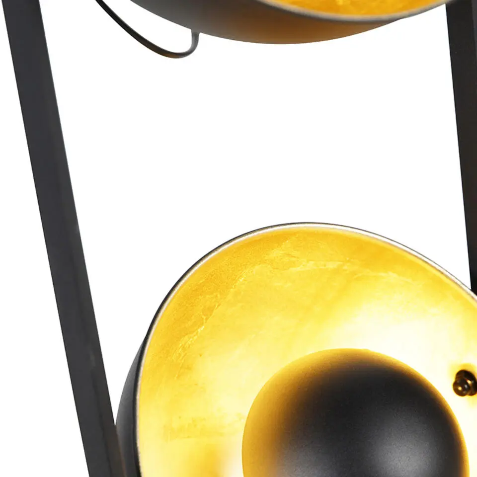 Qazqa vloerlampen magnax zwart e27