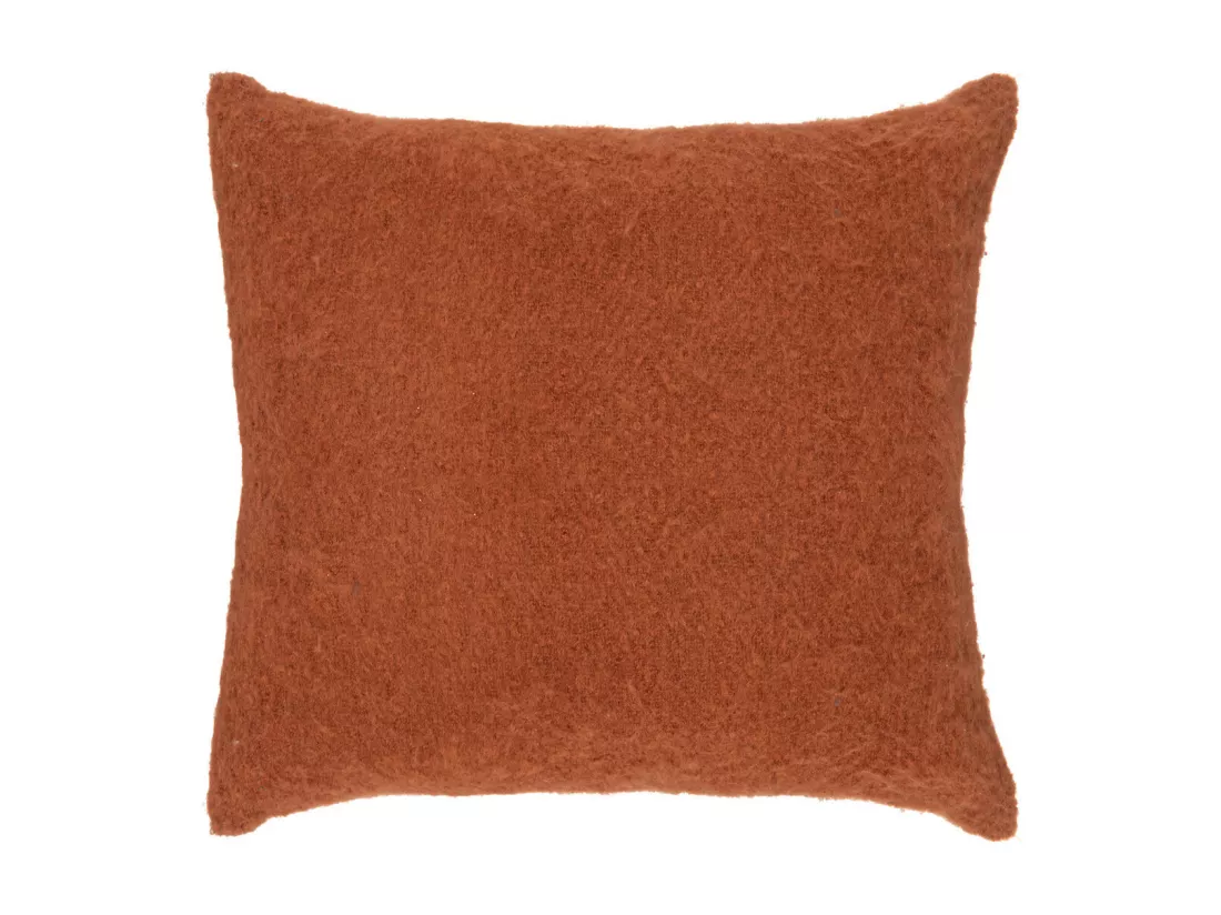 Coussin décoratif Terracotta effet Mohair 45 x 45 cm