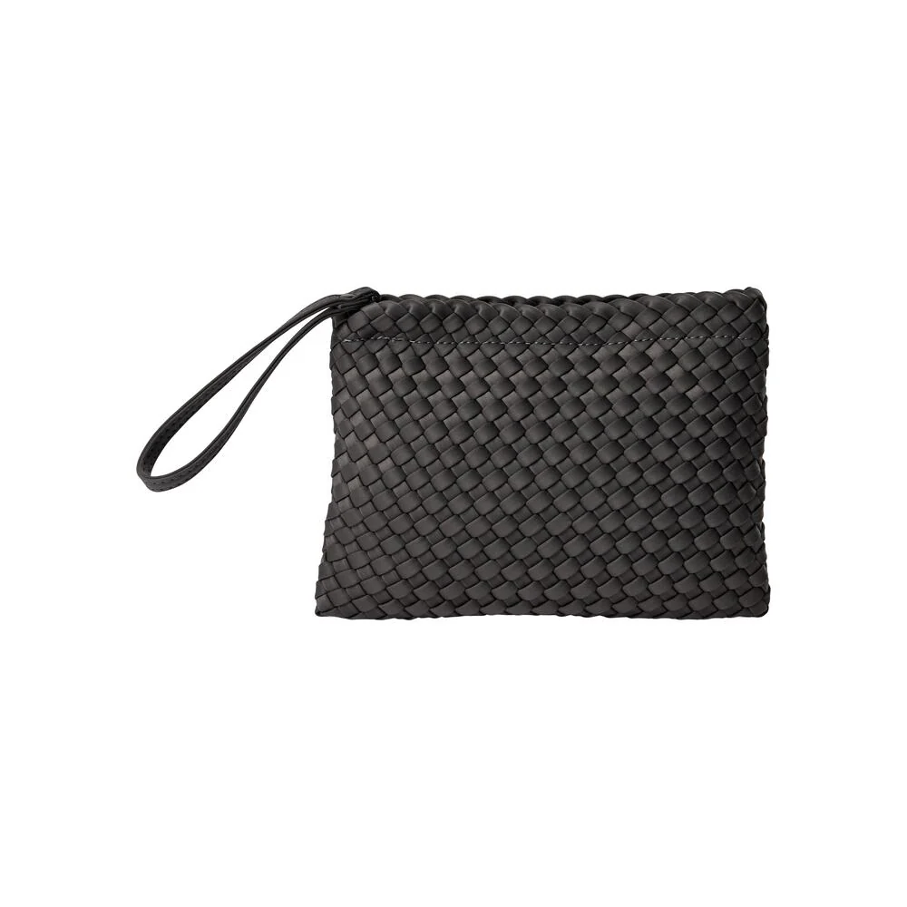 Bahne Accessories  Flettet clutch - grå