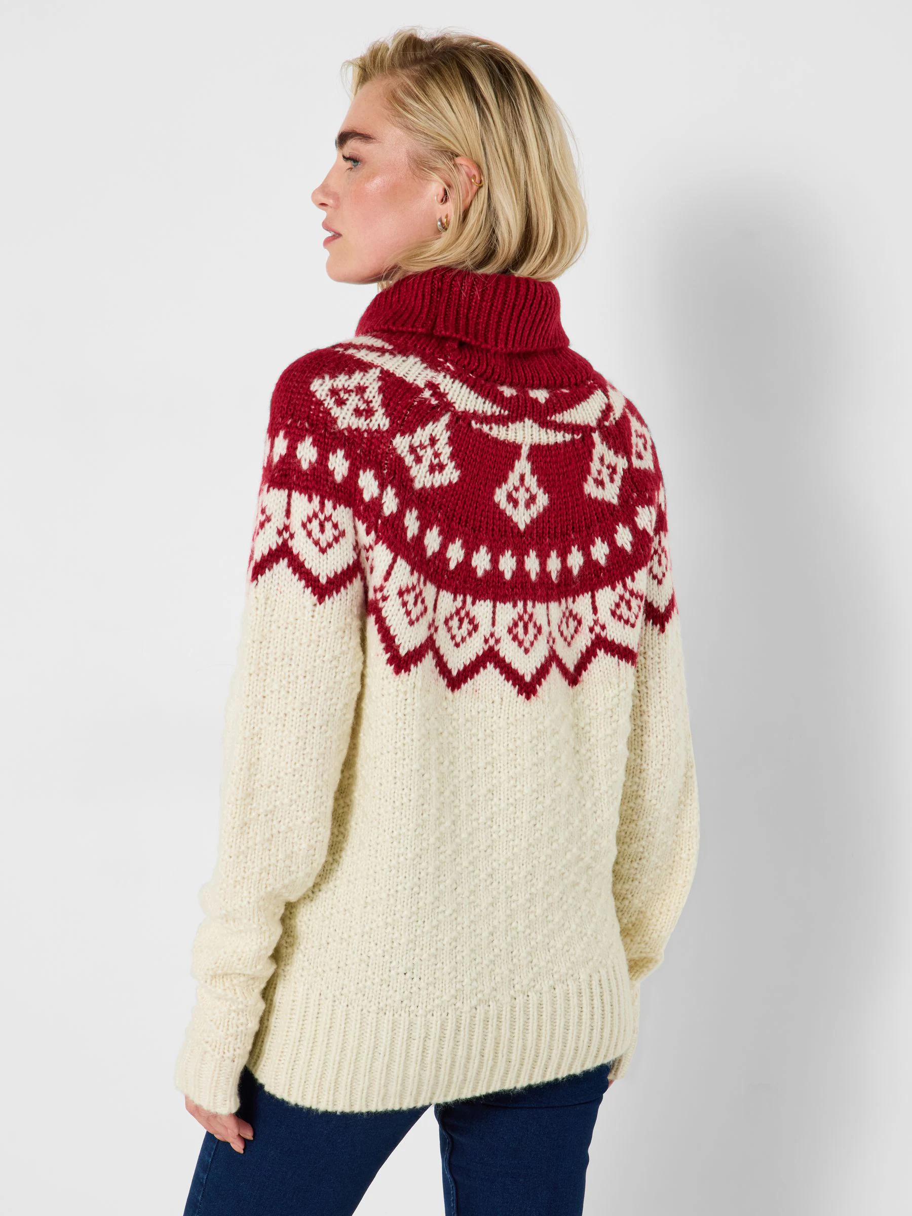 Joe Browns Fairisle Pattern Roll Neck Jumper