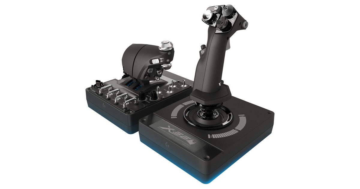 Logitech GX56 H.O.T.A.S. gaming hotas  (Zwart)