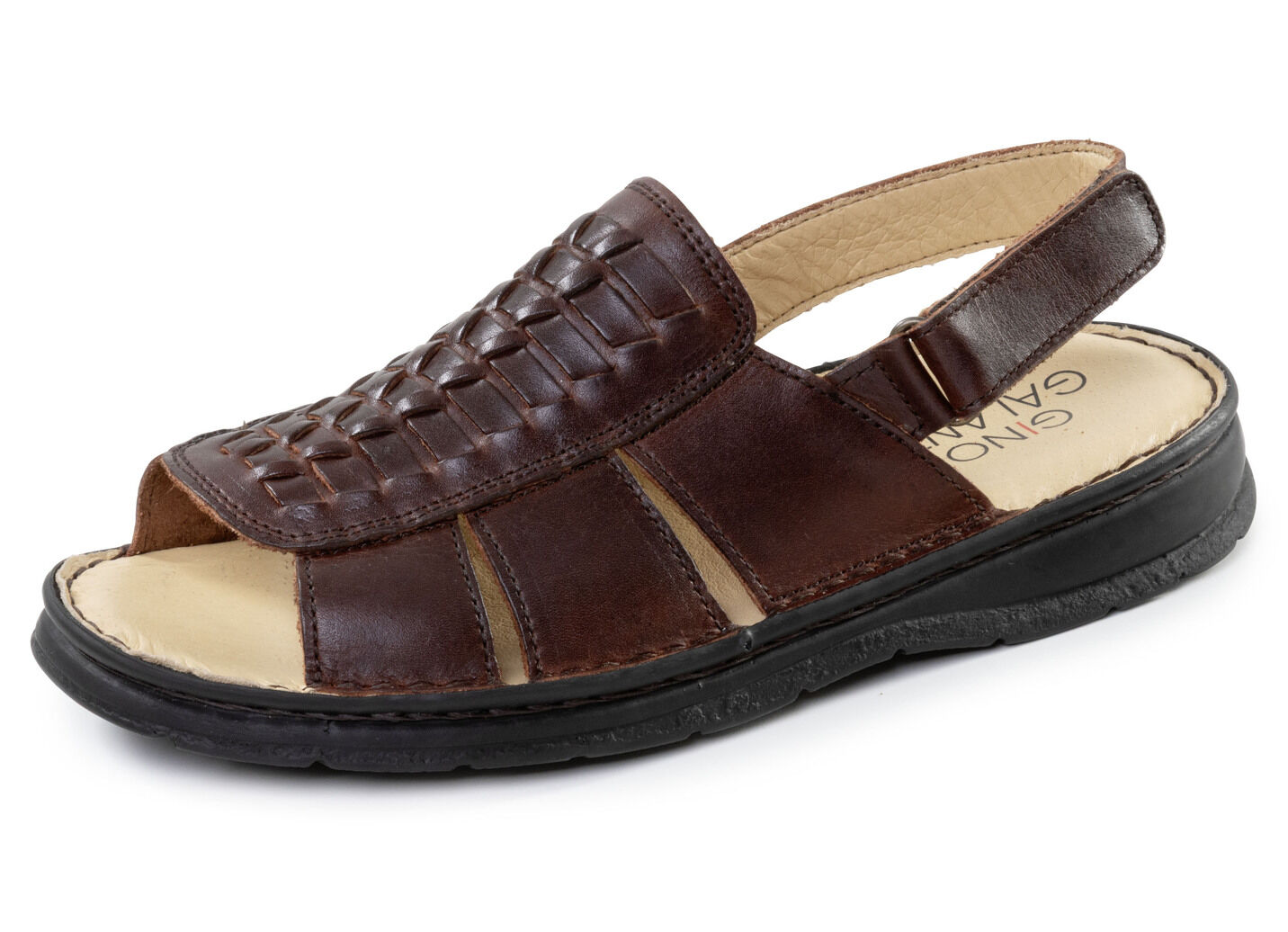 GINO GALANTE, leichte Herren-Sandalen, aus Leder