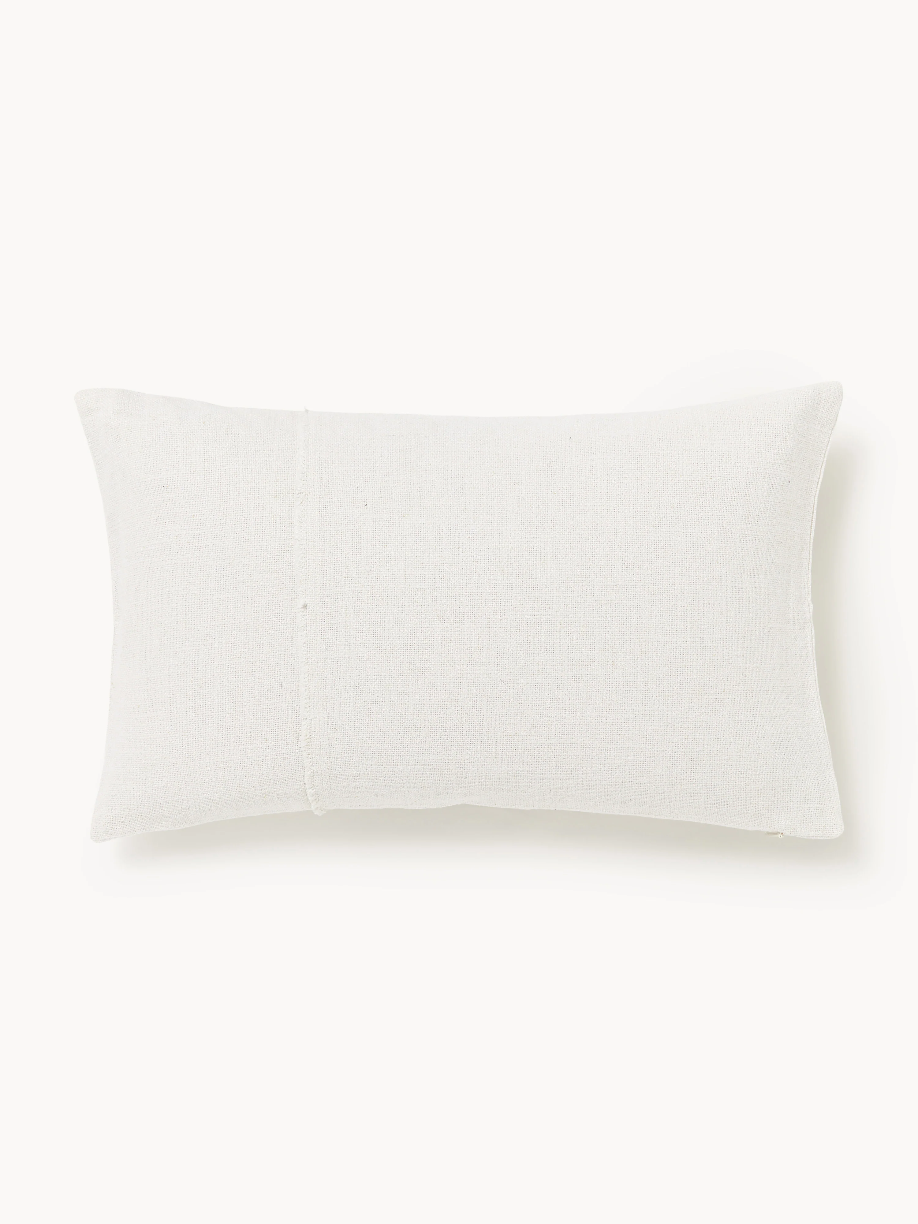 Handgeweven kussenhoes Terre met decoratieve naad