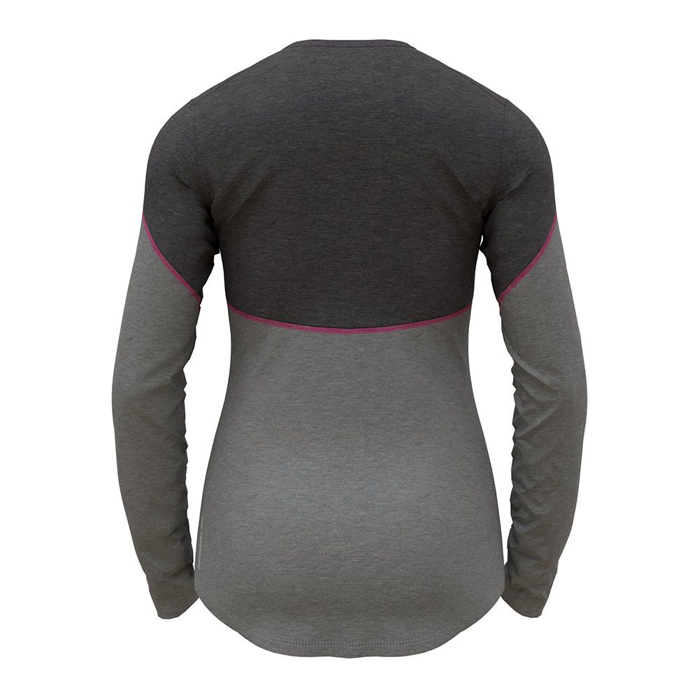 Odlo REVELSTOKE PW 150 - Sous-couche Femme odlo graphite grey melange - festival fuchsia