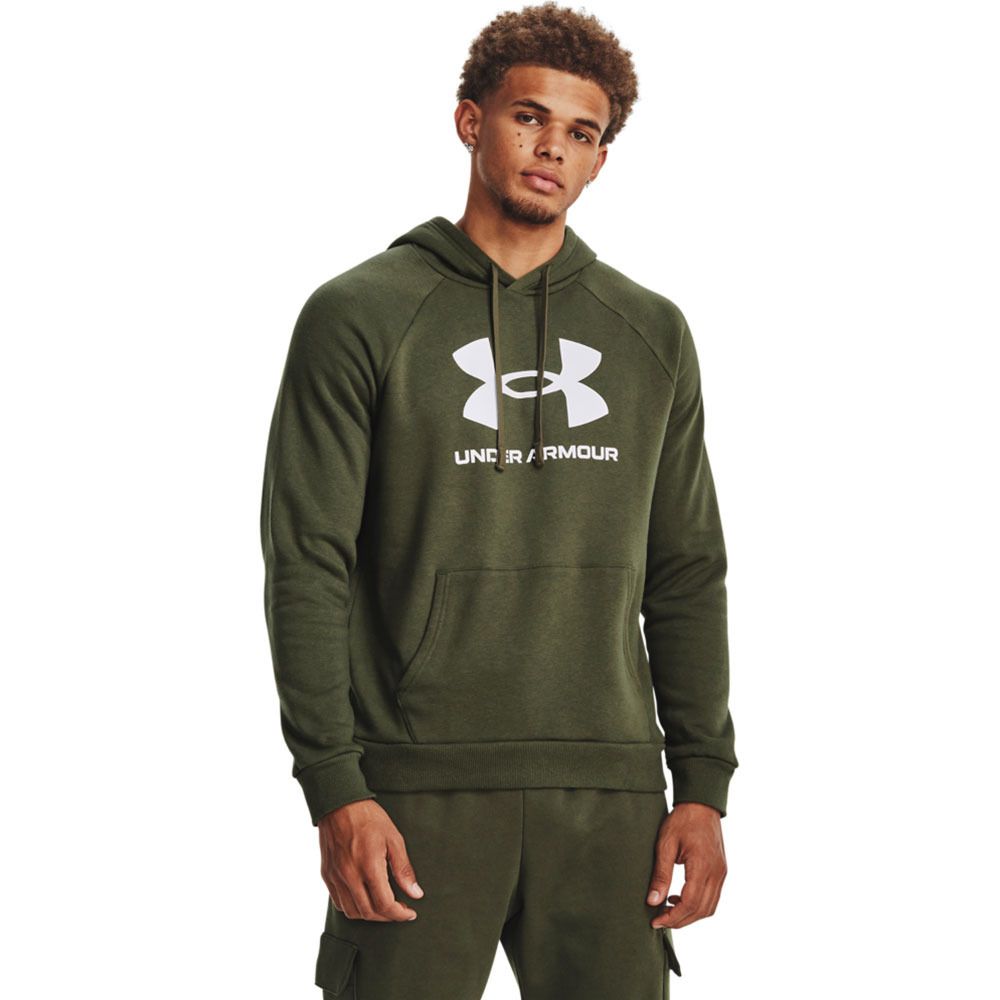 Under Armour RIVAL LOGO - Sweat Homme vert