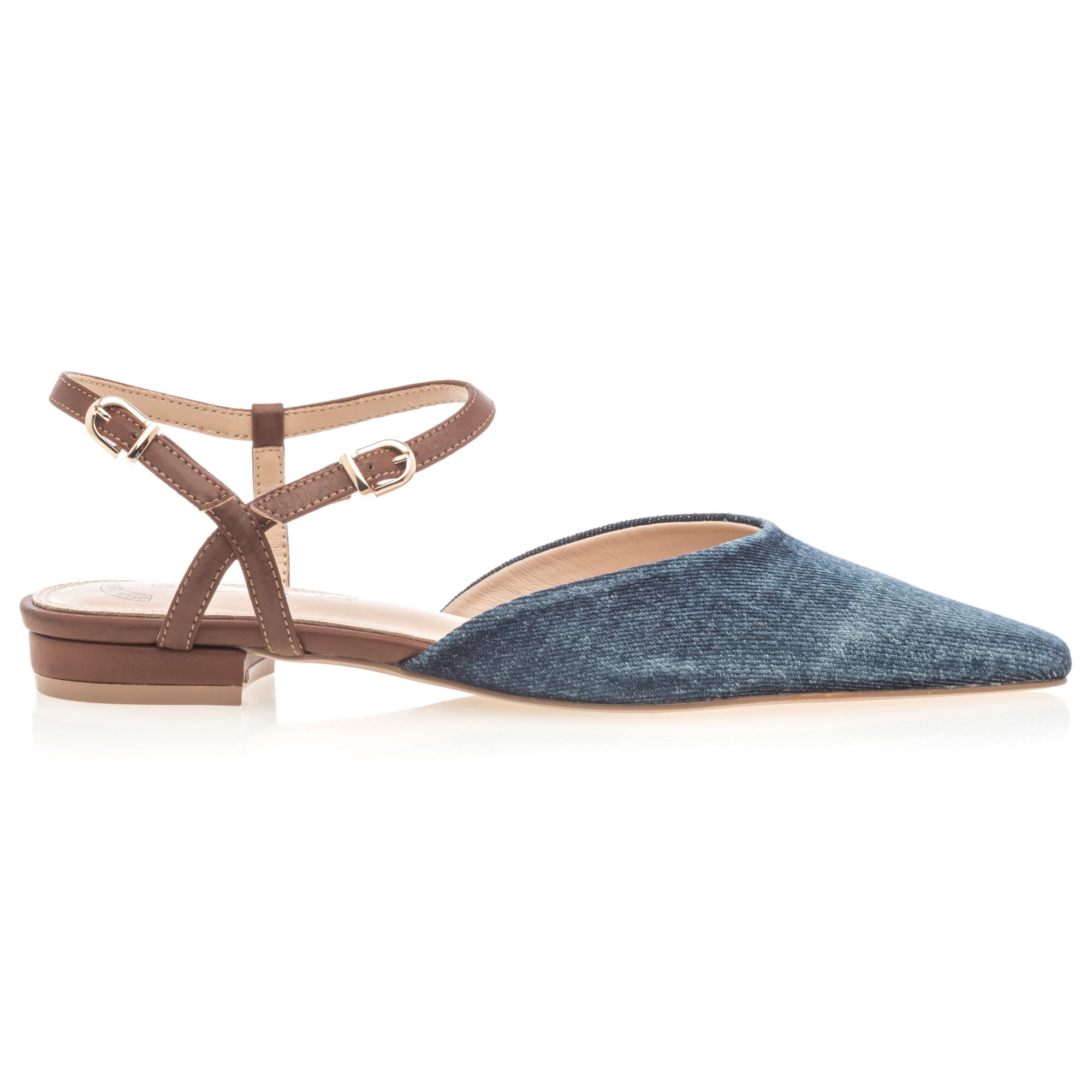 Escarpins quartiers ouverts Femme jeans