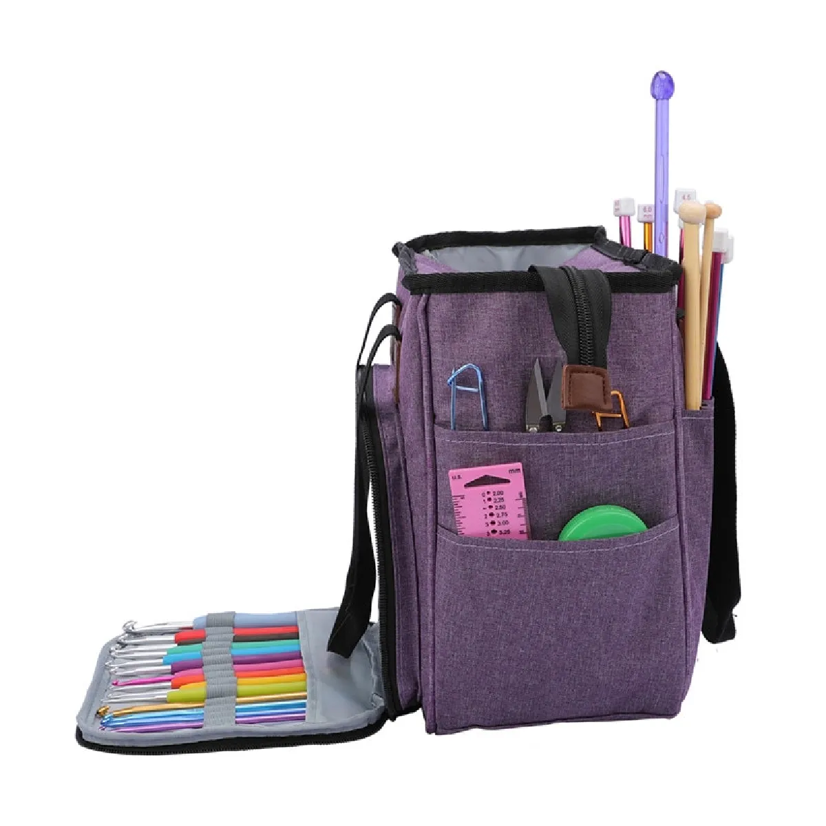 Universal Sac à tricoter portable - Violet