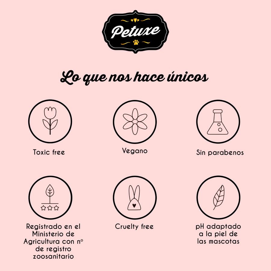 Máscara hidratante Petuxe para todos os tipos de cabelo.