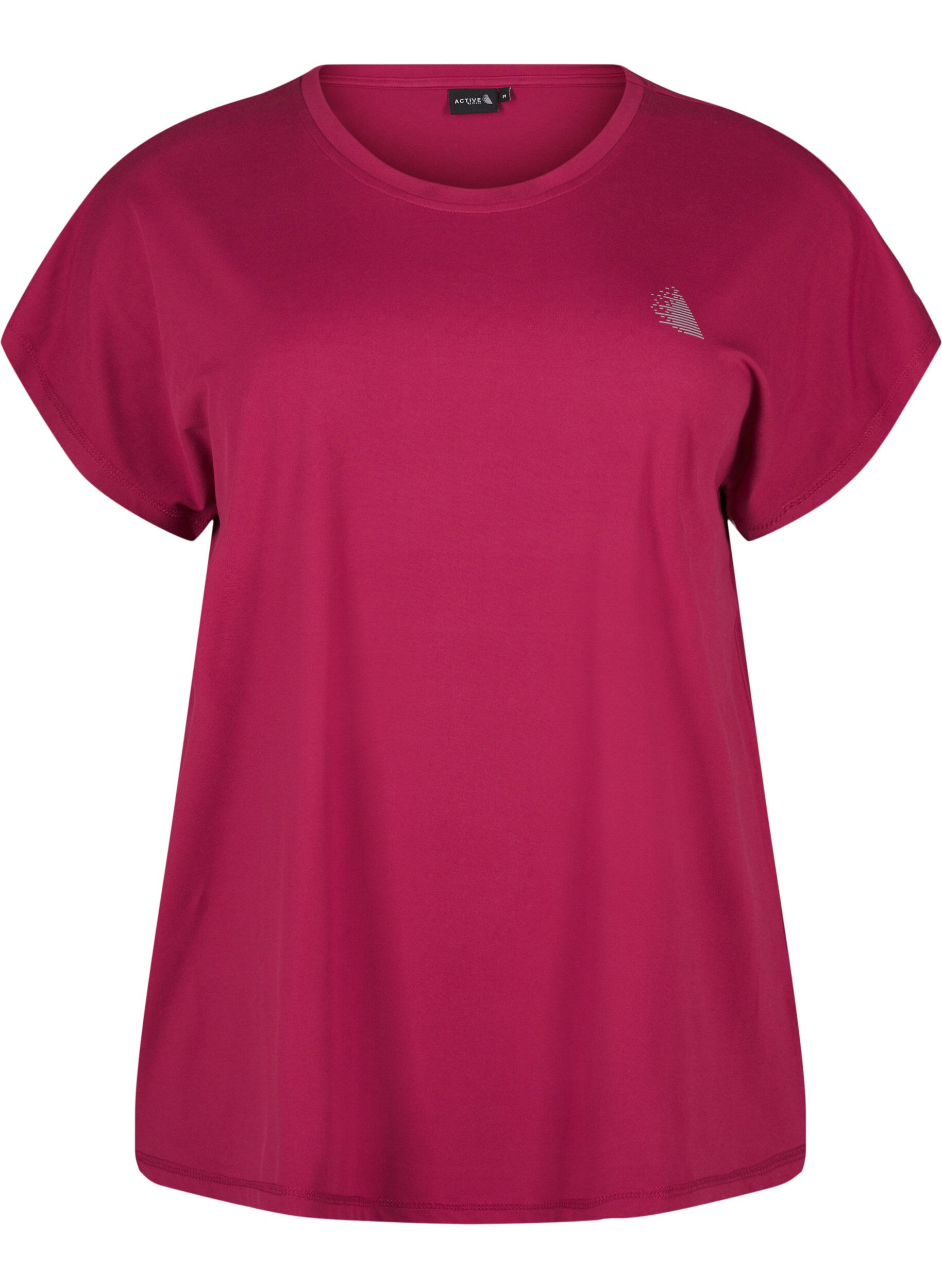 Ensfarvet trænings t-shirt