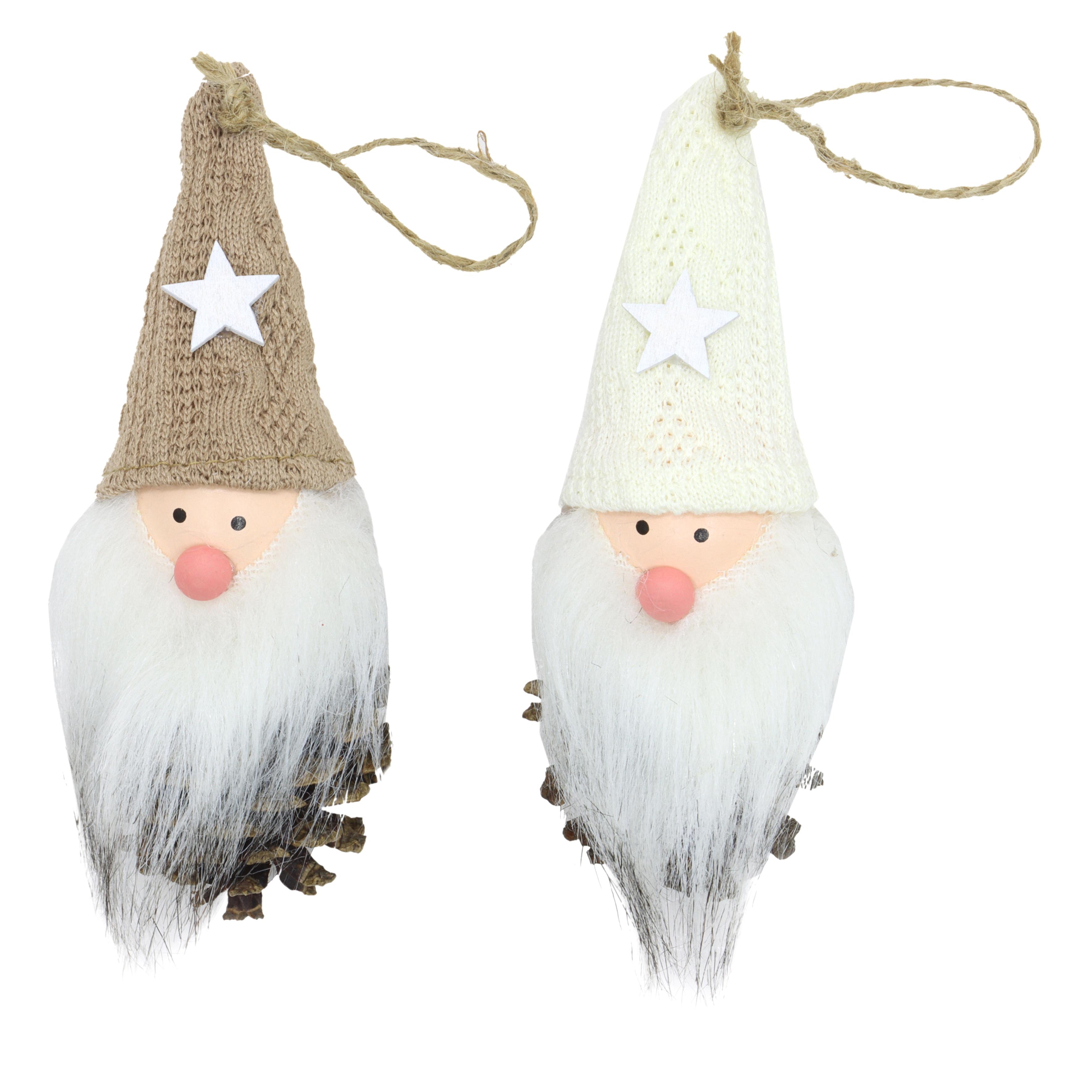 SUSPENSION LUTIN POMME PIN H.16CM