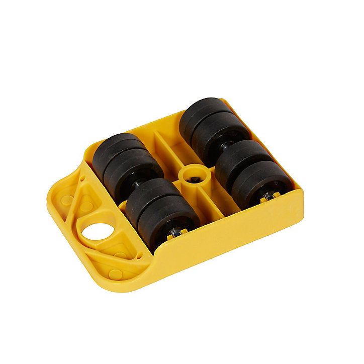 Coin roulant de manutention en plastique Diall capacité 150 kg l.7,8 x H.3,2 cm
