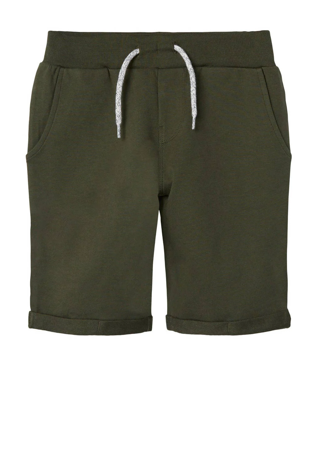 NAME IT regular fit sweatshort NKMVERMO donkergroen