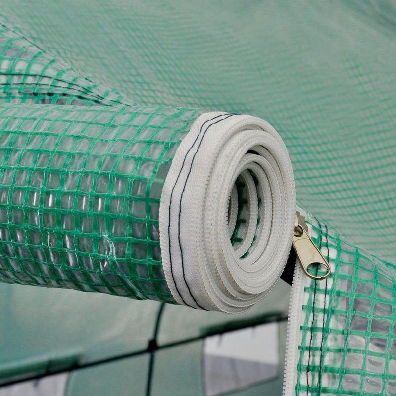 Tuinkas - Groen - Polyethyleen - Met Verstevigingen