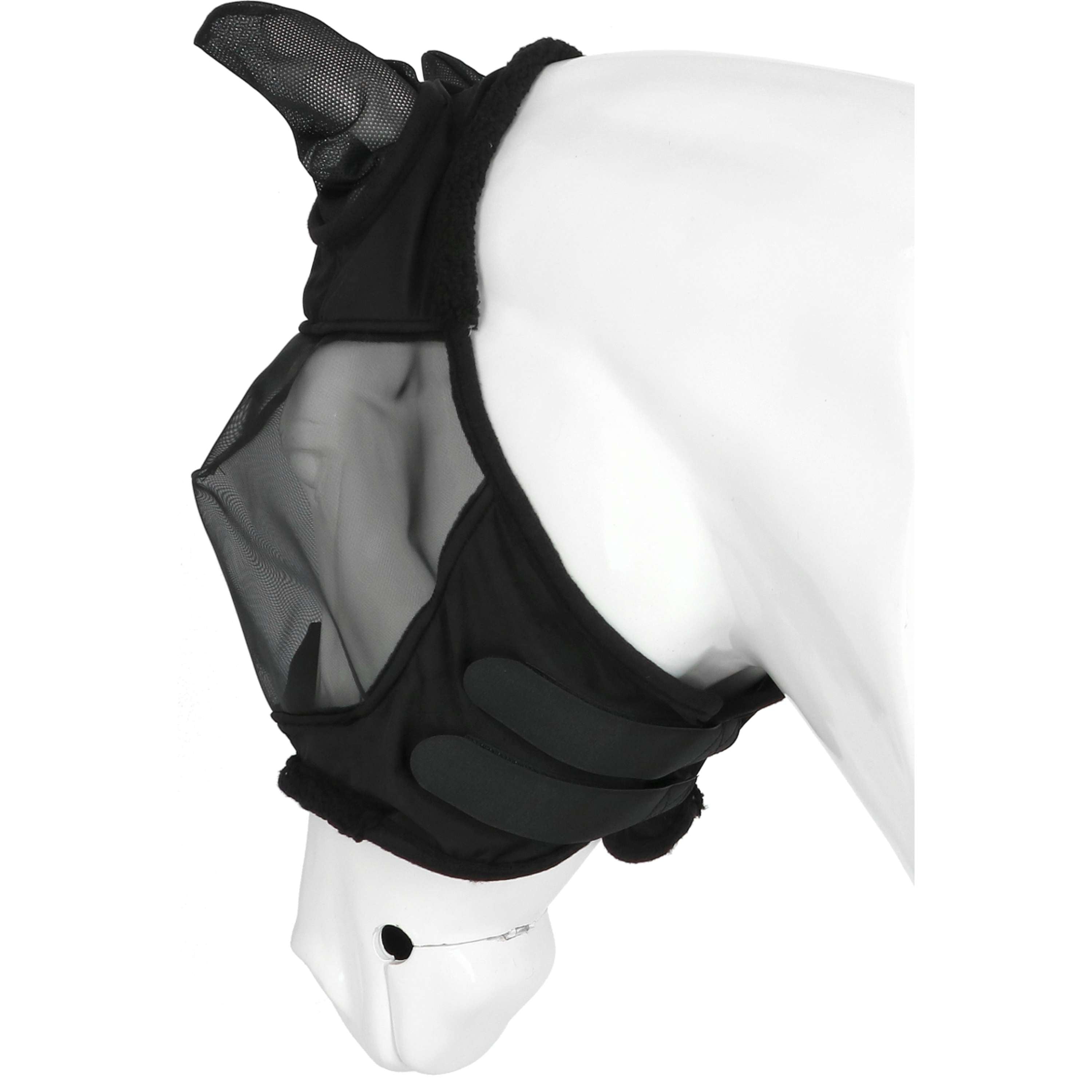 EQUITHÈME Vliegenmasker Teddy UV Protection Zwart