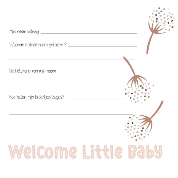JEP! Kids Babyboek Vierkant